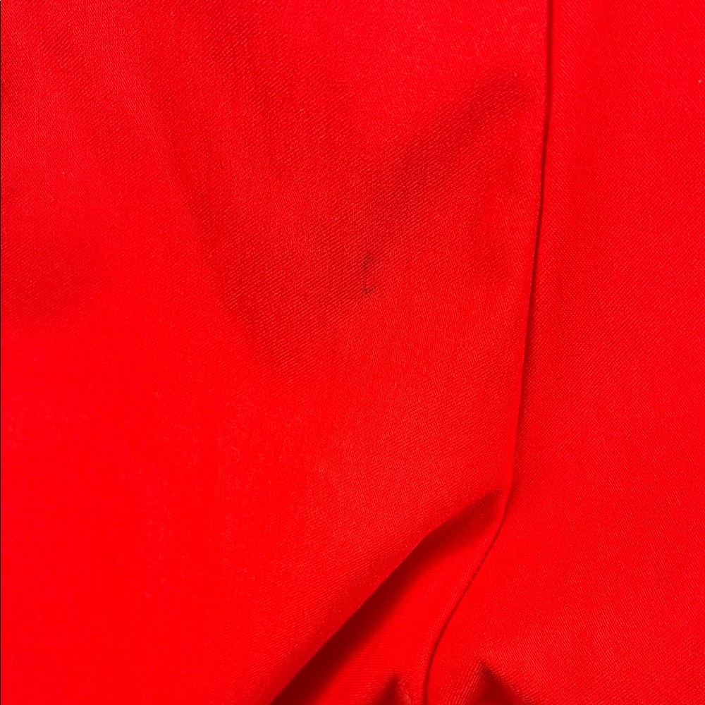 Vibrant Red Ruffle Hem Pants - Picture 9 of 11
